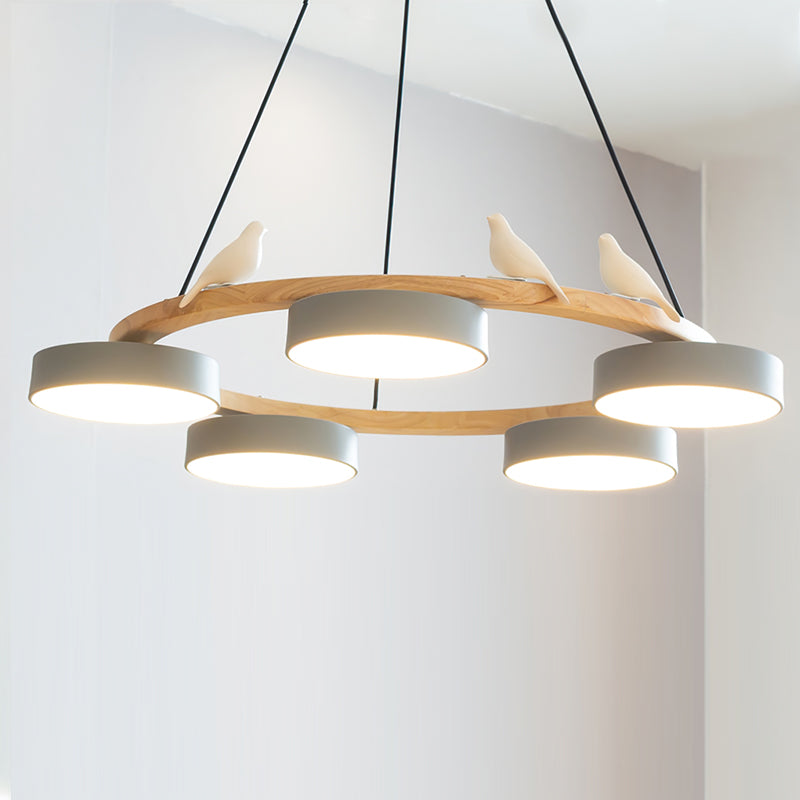 Velora Bird Round Chandelier