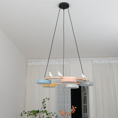 Velora Bird Round Chandelier