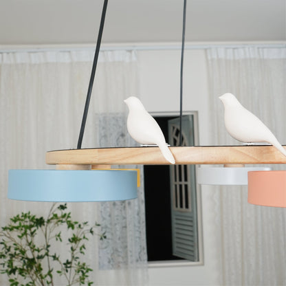 Velora Bird Round Chandelier