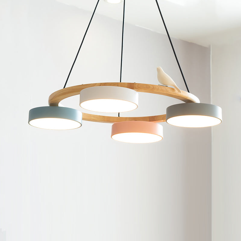 Velora Bird Round Chandelier