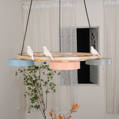 Velora Bird Round Chandelier