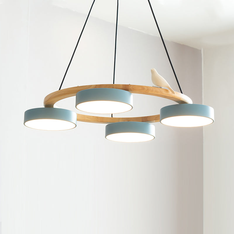 Velora Bird Round Chandelier