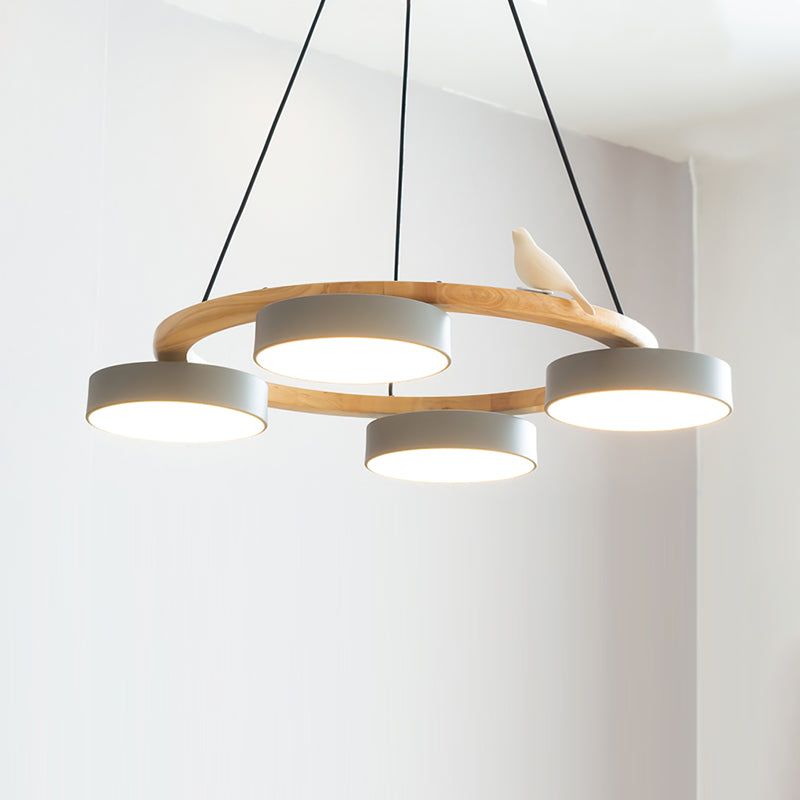 Velora Bird Round Chandelier