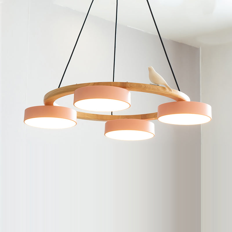 Velora Bird Round Chandelier