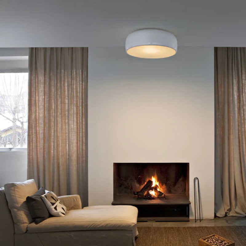 Modern Round LED Ceiling Light with Adjustable Brightness