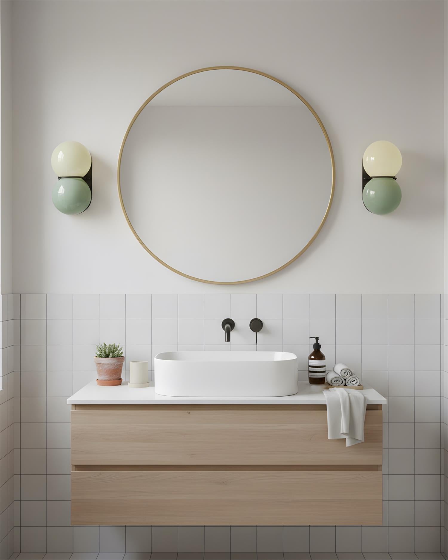 Twin Orb Wall Lights for Modern Interiors