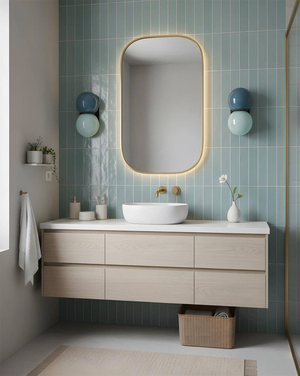 Twin Orb Wall Lights for Modern Interiors