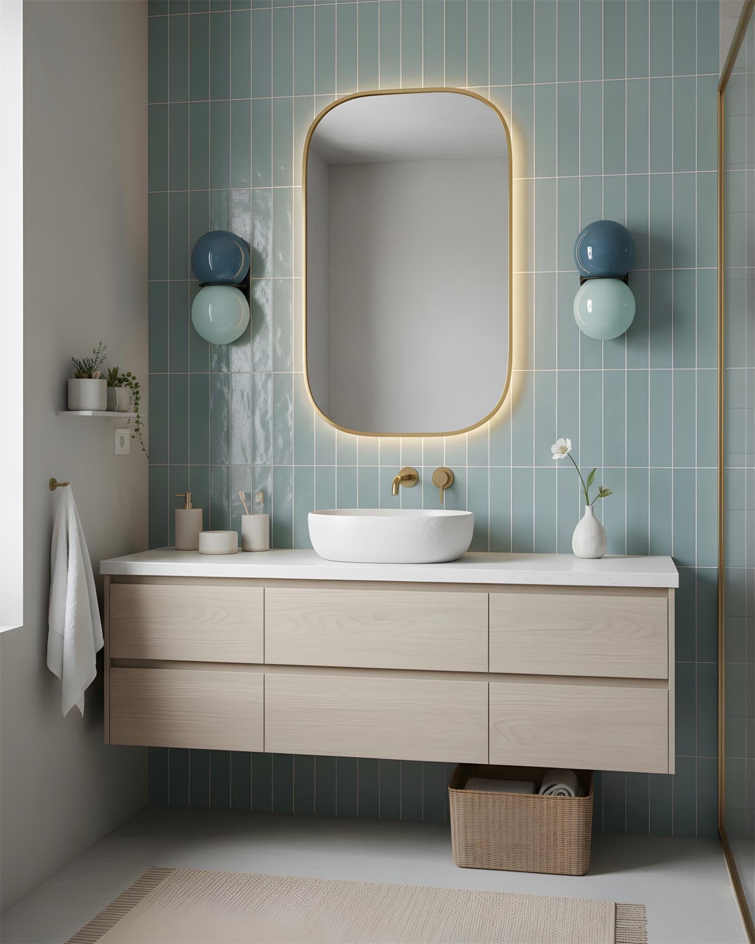 Twin Orb Wall Lights for Modern Interiors