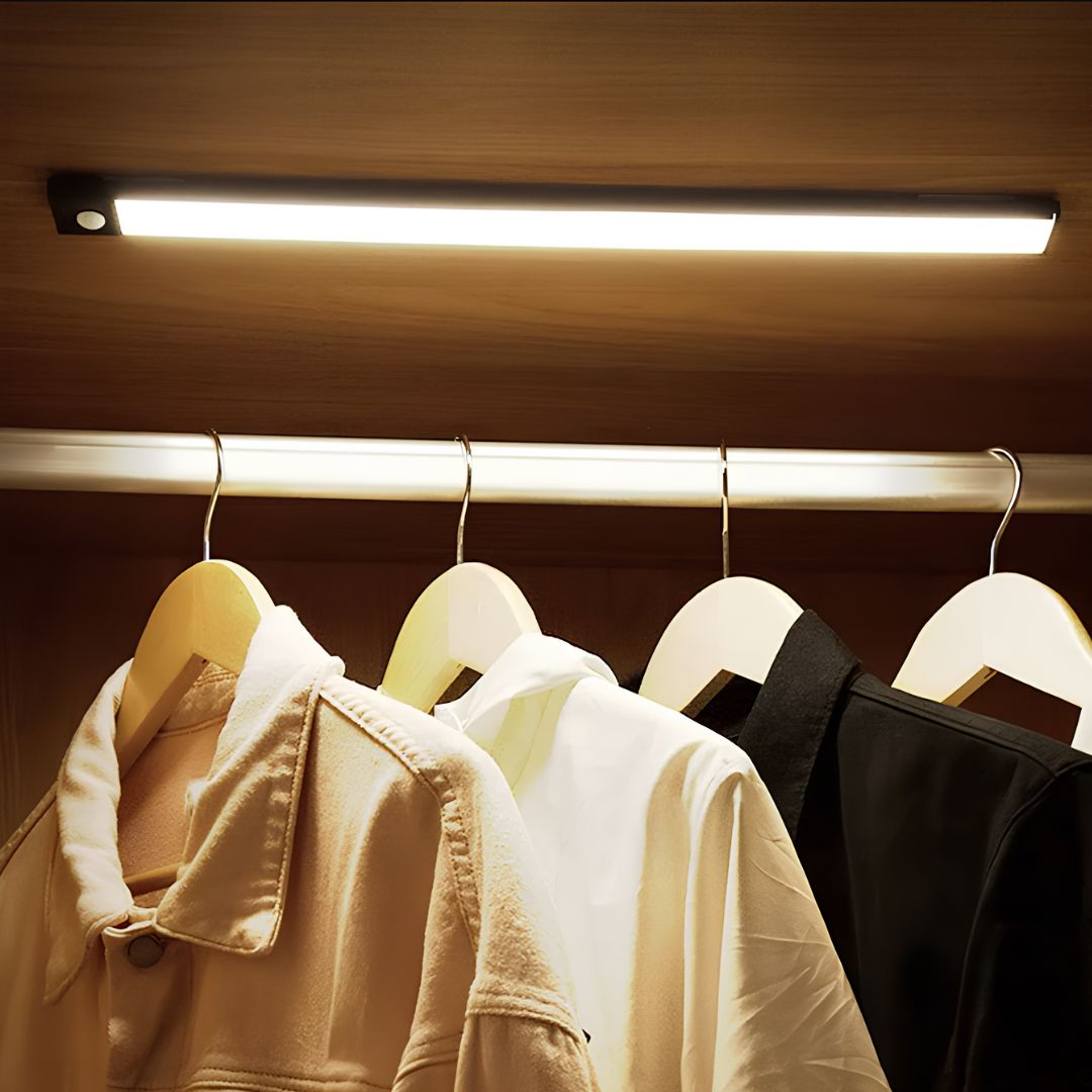 Wireless Rechargeable Light Bar Motion-Activated LED for Indoor Use