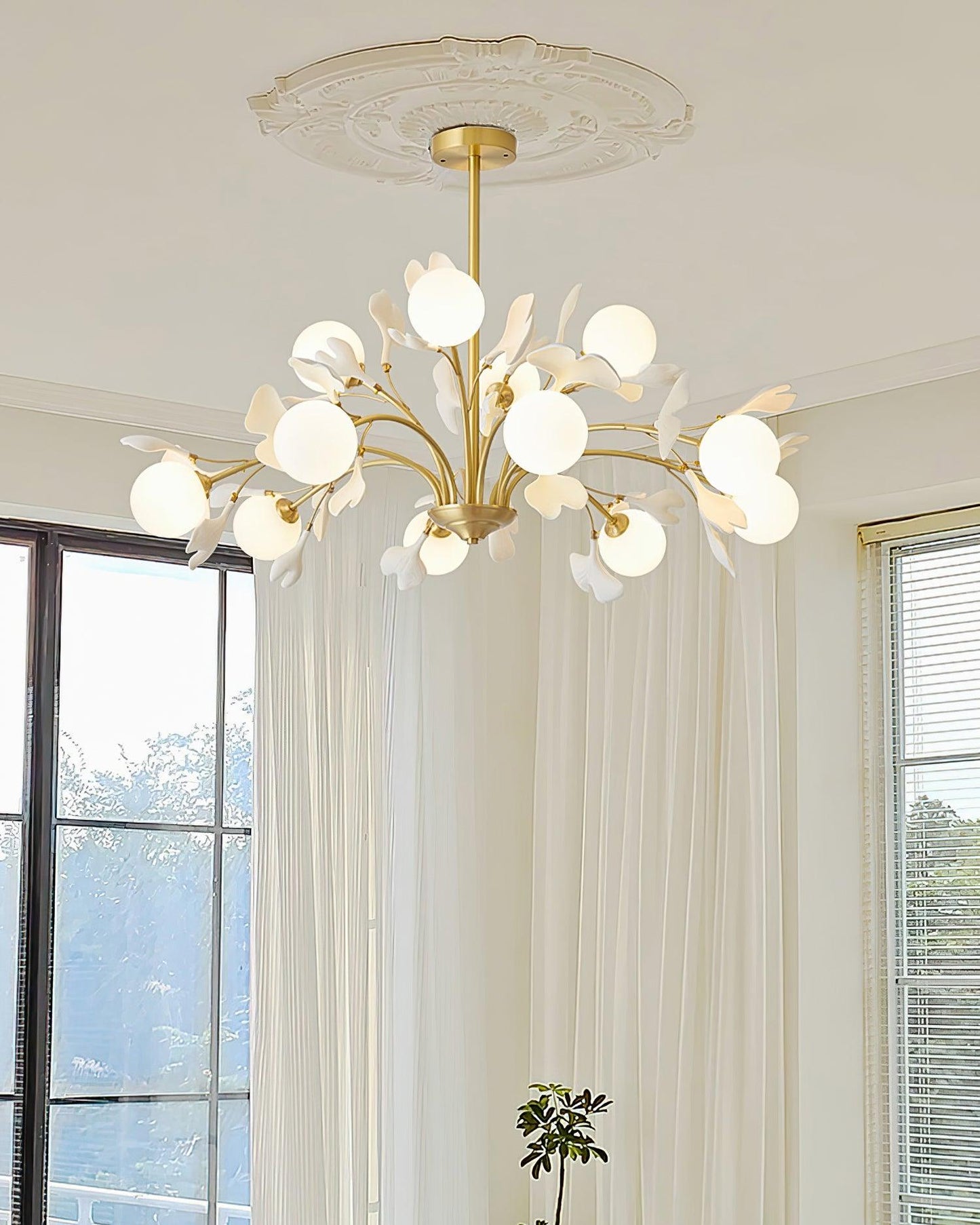 Aurelia Gingko Chandelier