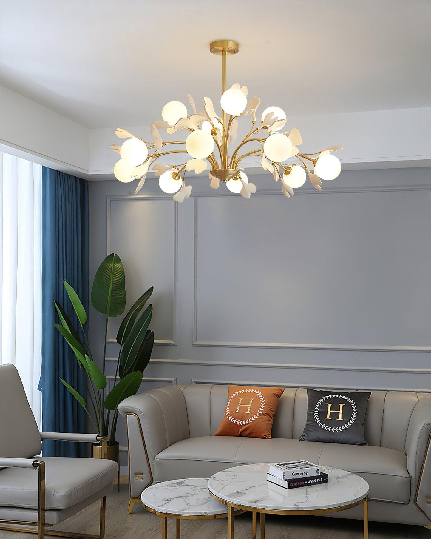 Aurelia Gingko Chandelier