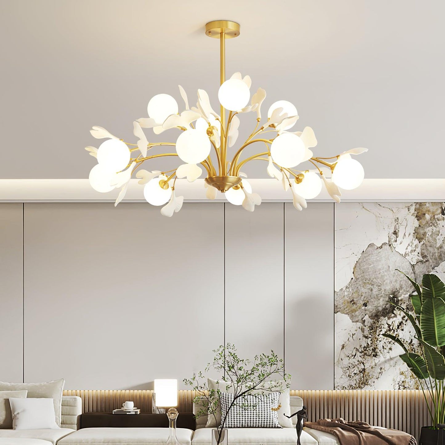 Aurelia Gingko Chandelier