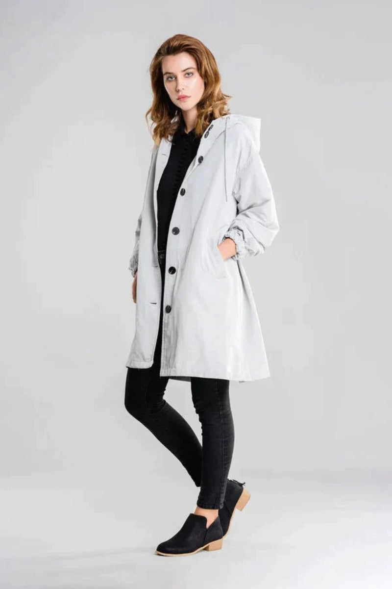 Women’s Waterproof Oversized Hooded Rain Jacket