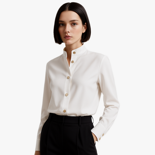 Chic Casual Button-Up Shirt for Women