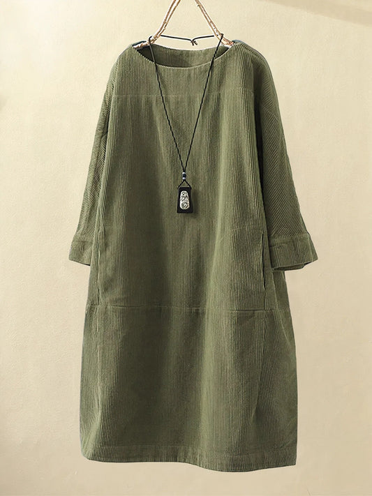 Women’s Casual Tunic Dress Half Sleeve Relaxed Style