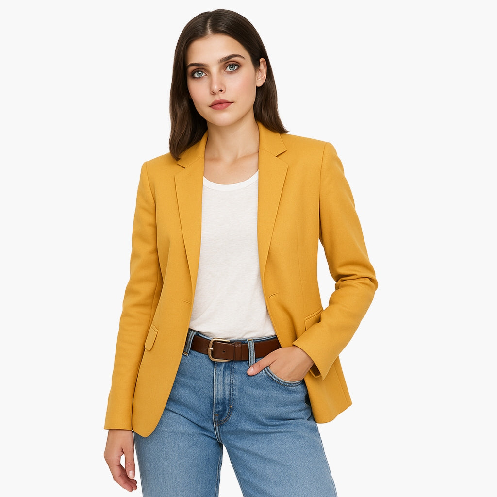 Elegant Tailored Long Sleeve Women's Blazer