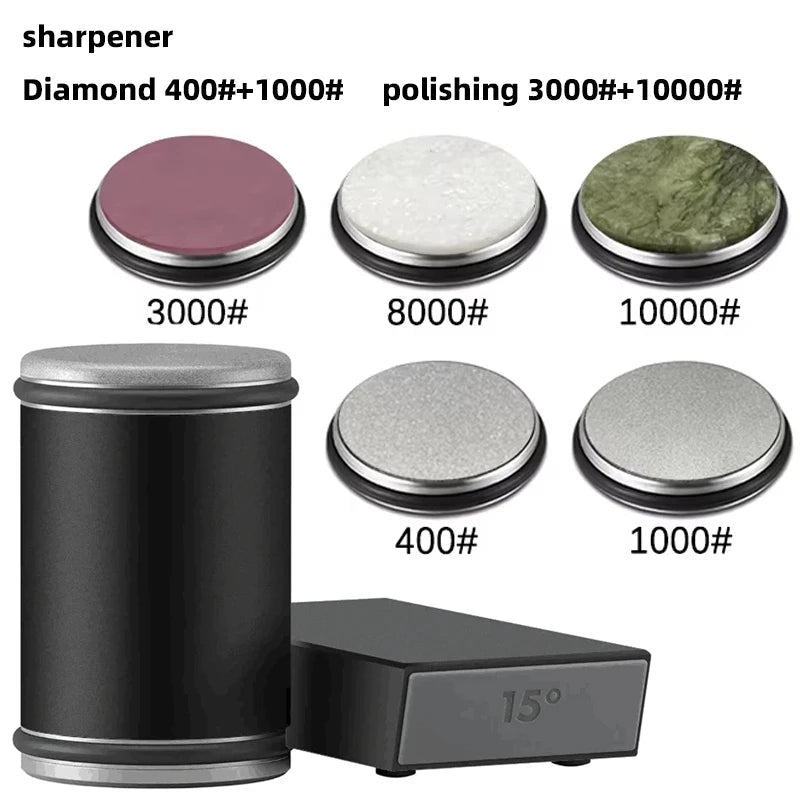 2-in-1 Rolling Knife Sharpener Dual-Angle Kitchen Blade Tool