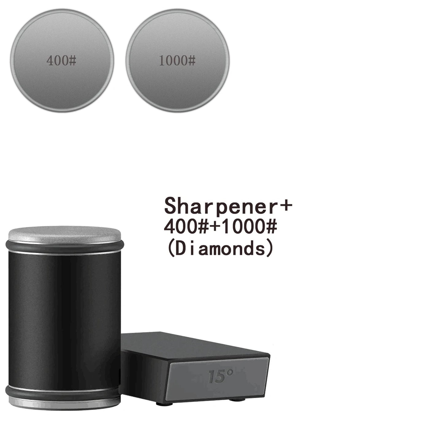 2-in-1 Rolling Knife Sharpener Dual-Angle Kitchen Blade Tool