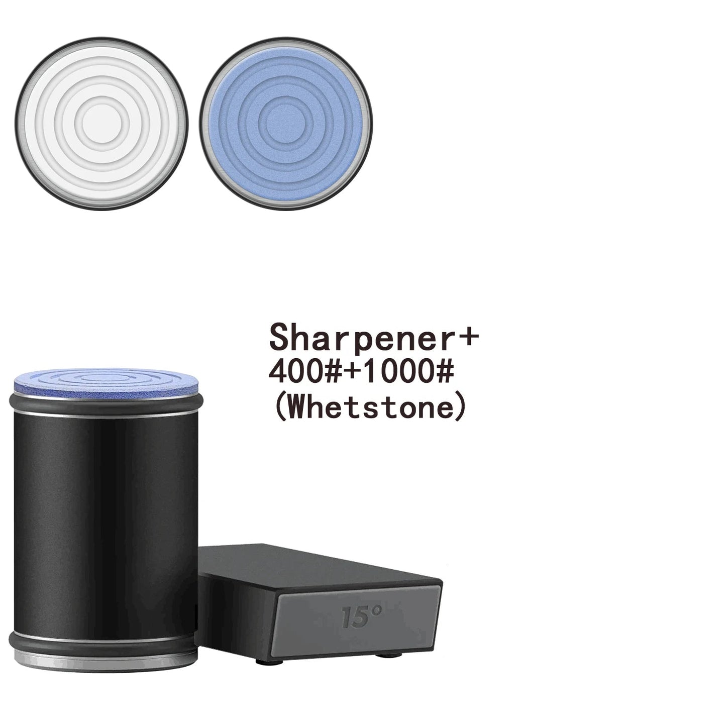 2-in-1 Rolling Knife Sharpener Dual-Angle Kitchen Blade Tool