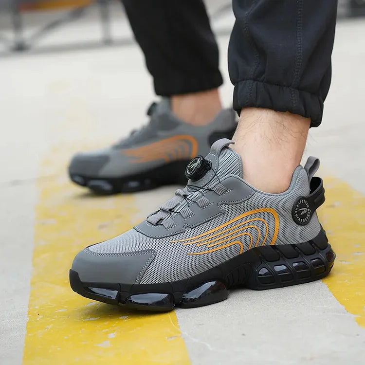 Men's Outdoor Safety Work Shoes with Steel Toe & Non-Slip Sole