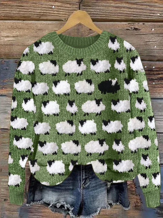 Women’s Knit Jumper Warm Vintage Winter Design