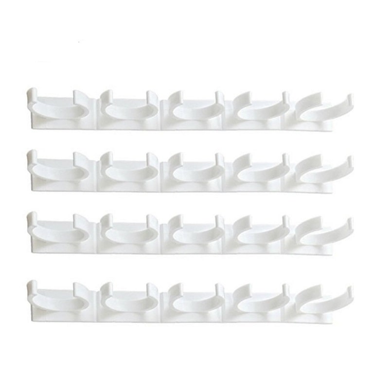 Adhesive Spice Rack Clips with Cabinet Door Storage Strips Set of 4 Gripper - Image 7