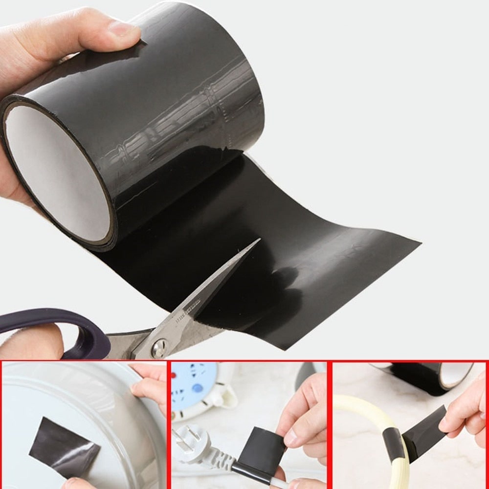 Adhesive Waterproof Tape Heavy Duty Repair Rolls Leaks Hoses Sealing - Image 1