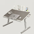 Adjustable Folding Bed Desk for Laptop with Marble Top Drawer and Portable Stand - Image 1