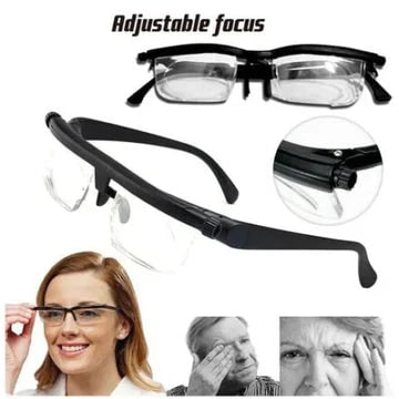 Adjustable Reading Glasses with Dual Focus Dials and Rimless Design - Image 3