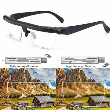 Adjustable Reading Glasses with Dual Focus Dials and Rimless Design - Image 4