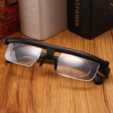 Adjustable Reading Glasses with Dual Focus Dials and Rimless Design - Image 5