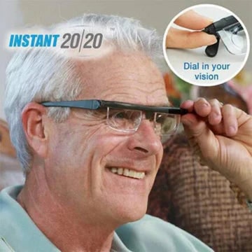 Adjustable Reading Glasses with Dual Focus Dials and Rimless Design - Image 6
