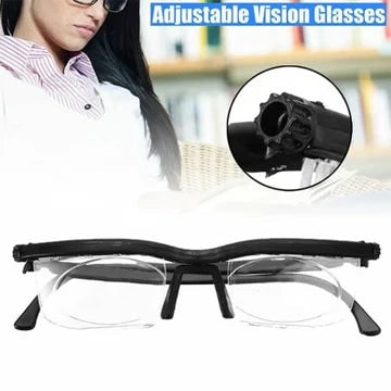 Adjustable Reading Glasses with Dual Focus Dials and Rimless Design - Image 7