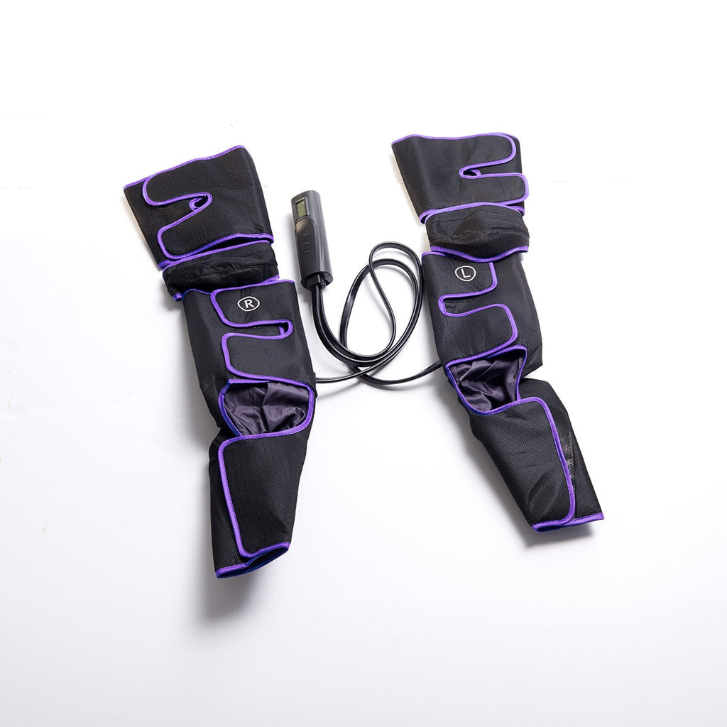 Air Compression Leg and Calf Massager with Heat Remote Control and Foot Pads Portable - Image 2