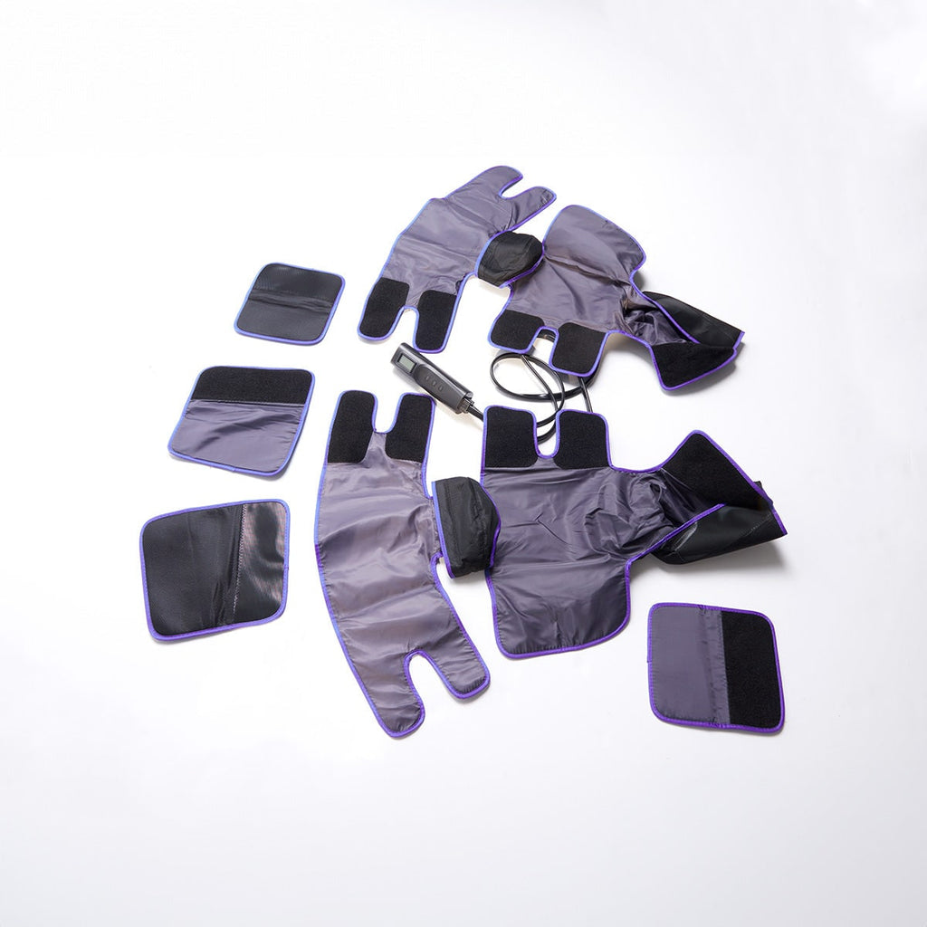Air Compression Leg and Calf Massager with Heat Remote Control and Foot Pads Portable - Image 3