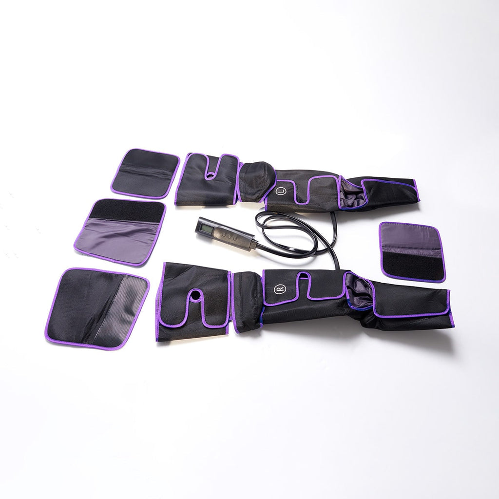 Air Compression Leg and Calf Massager with Heat Remote Control and Foot Pads Portable - Image 4