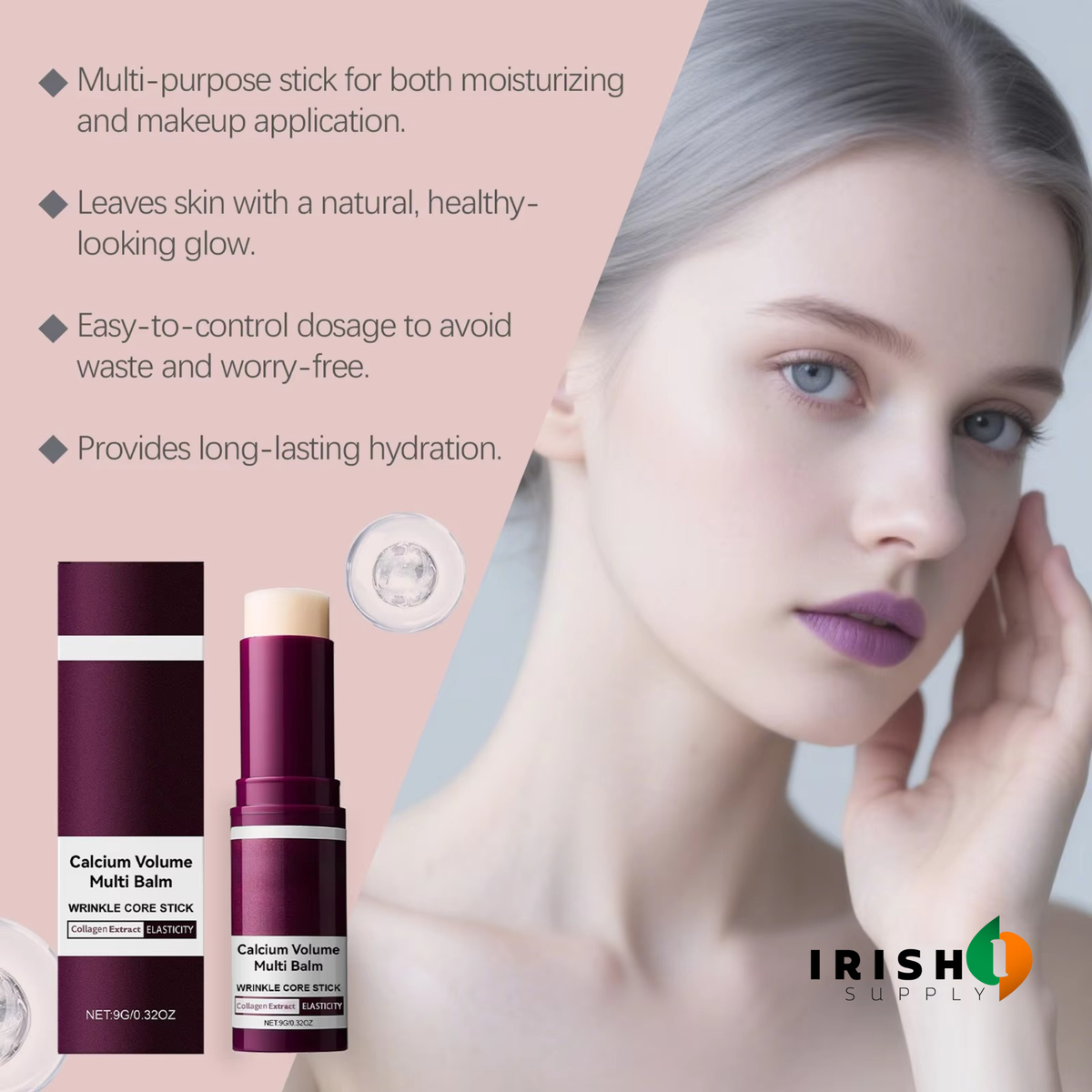 Anti Chafing Stick with Multi Balm for Face and Neck Twist-Up Moisturizing 9g Korea - Image 3