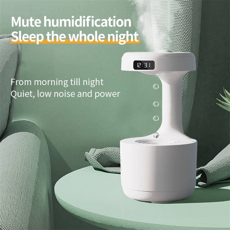 Anti Gravity Cool Mist Humidifier with LED Clock and Large Capacity for Room or Whole House - Image 12