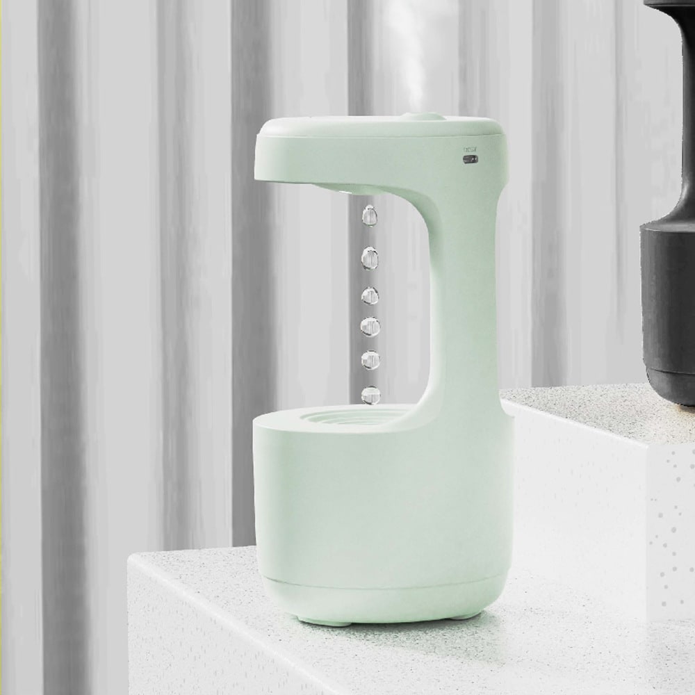 Anti Gravity Cool Mist Humidifier with LED Clock and Large Capacity for Room or Whole House - Image 2