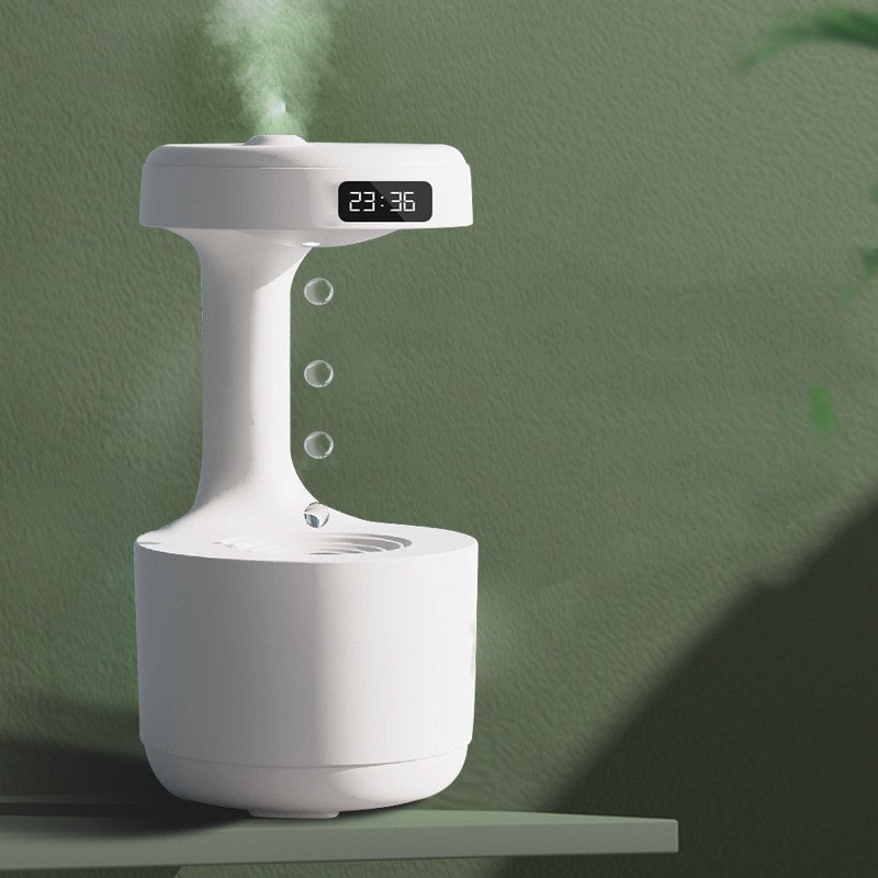 Anti Gravity Cool Mist Humidifier with LED Clock and Large Capacity for Room or Whole House - Image 3