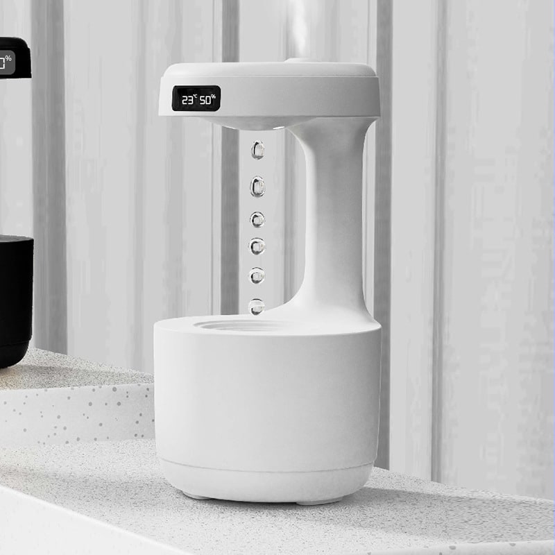 Anti Gravity Cool Mist Humidifier with LED Clock and Large Capacity for Room or Whole House - Image 7