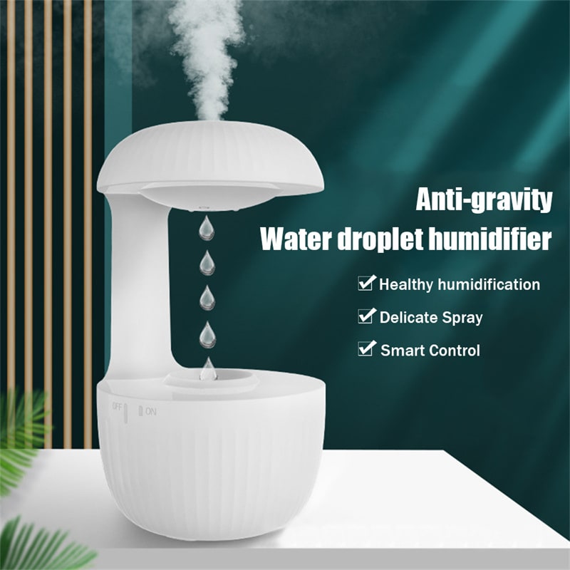 Anti Gravity Ultrasonic Cool Mist Humidifier with Levitating Water Droplet Effect - Image 1
