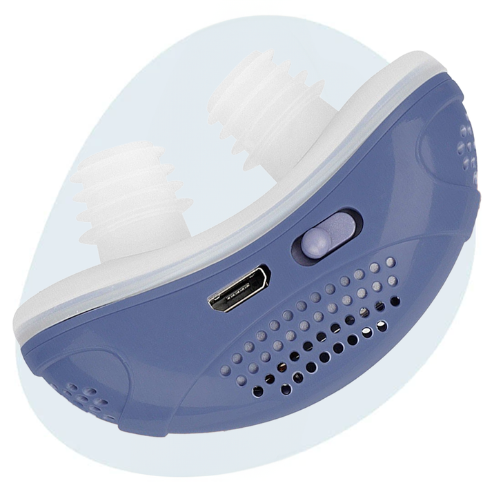Anti Snoring Device Portable Rechargeable Silicone Nasal Prongs USB Charging - Image 1