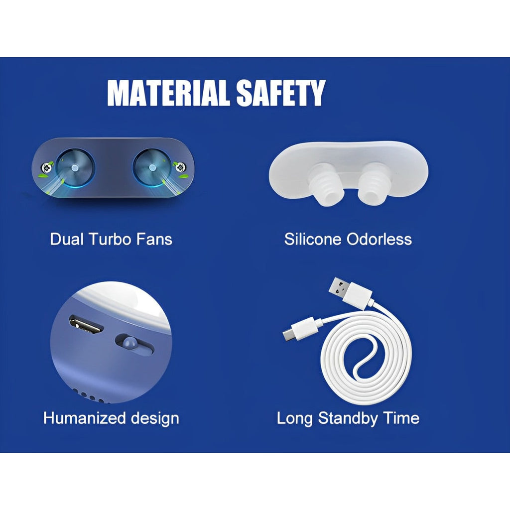 Anti Snoring Device Sleep Apnea Silicone Rechargeable Portable Travel Electric - Image 6