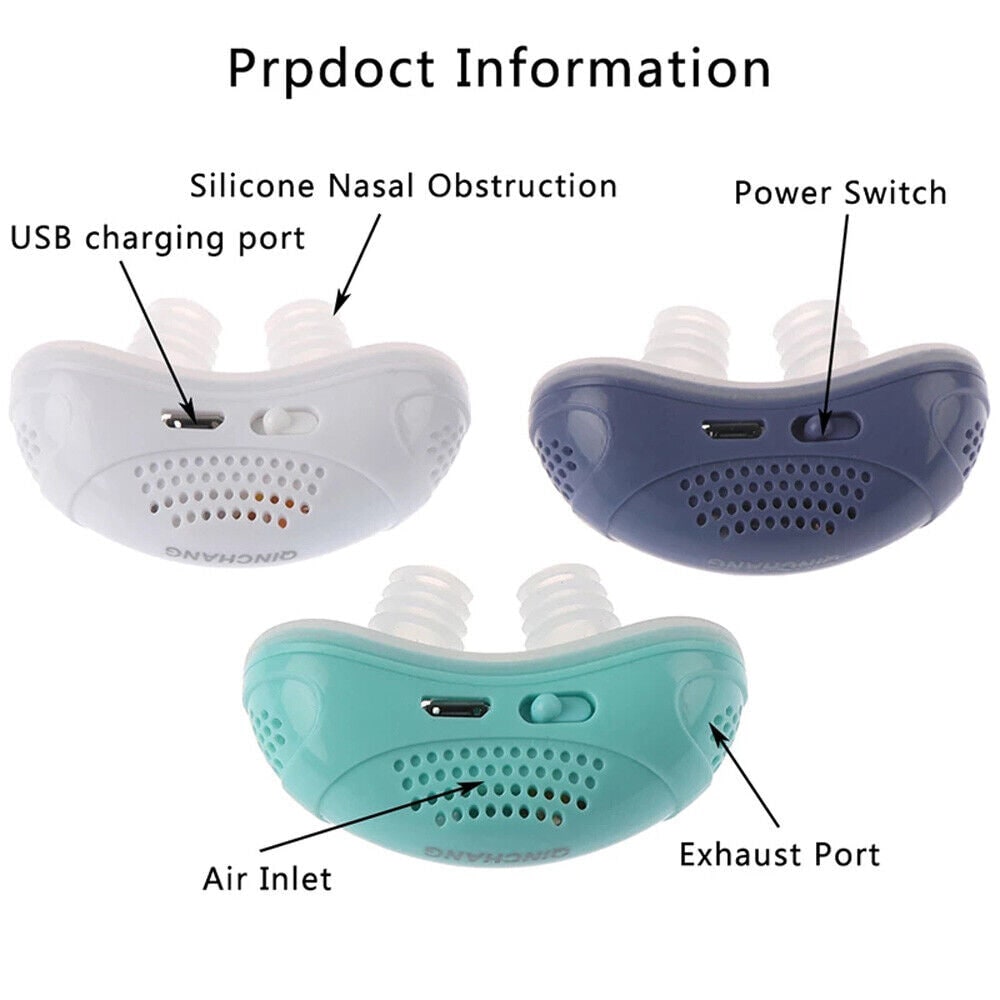 Anti Snoring Device Solution Rechargeable Portable Silicone Nasal - Image 2