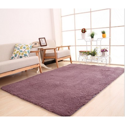 Area Rug with Soft Shaggy Plush Texture and Black and White Solid Color Design 8 By 10 - Image 4