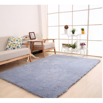 Area Rug with Soft Shaggy Plush Texture and Black and White Solid Color Design 8 By 10 - Image 5
