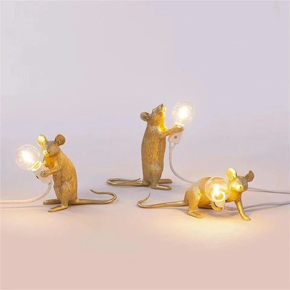Contemporary Mouse Table Lamp Creative LED Decorative Lighting