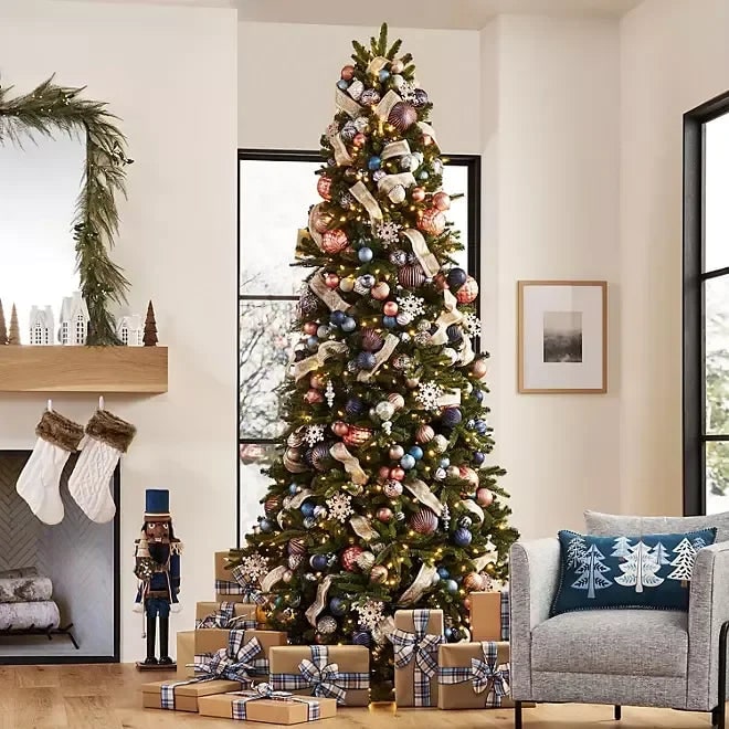 Artificial Christmas Tree Pre Lit App Controlled LED Wireless Foldable Metal Stand - Image 8