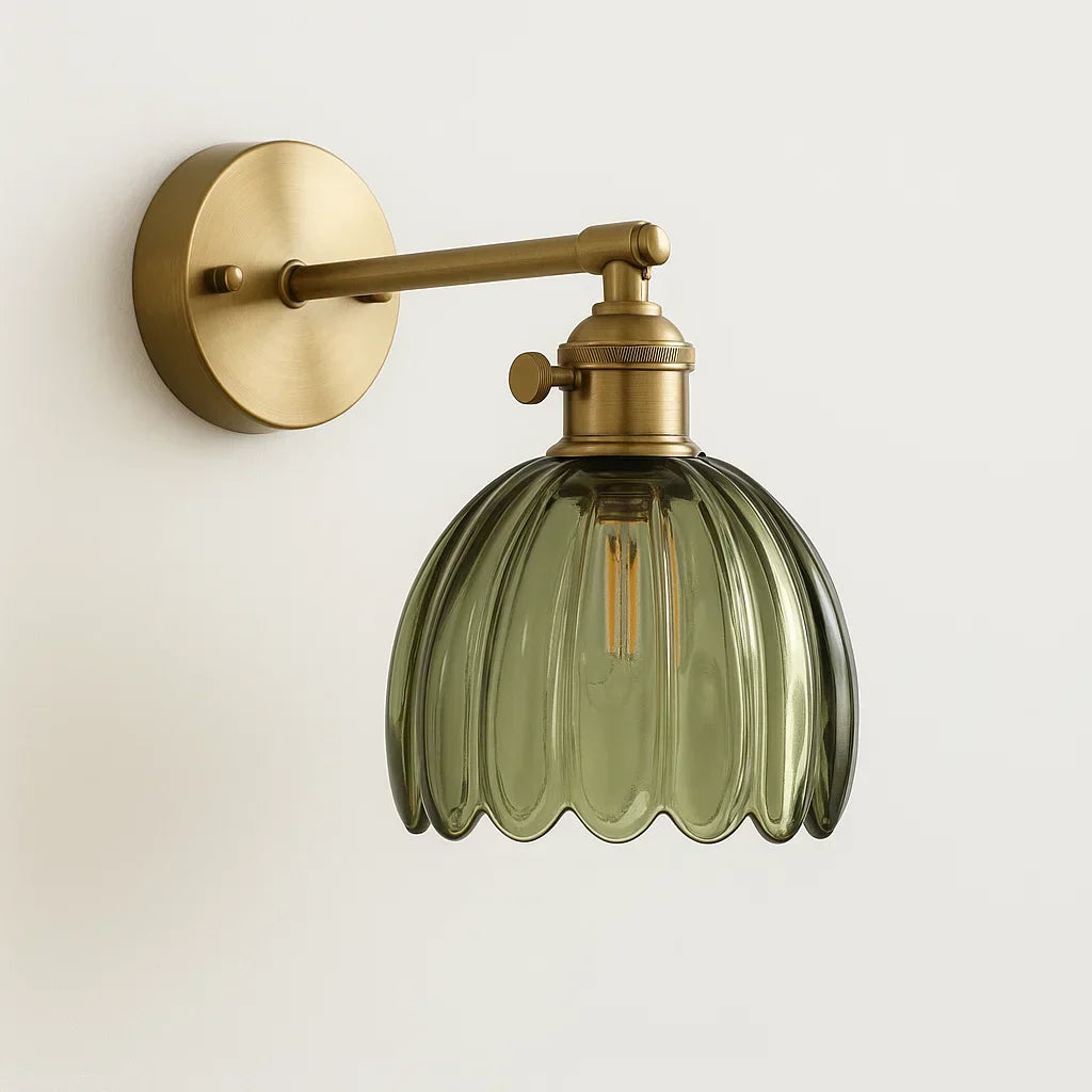 Tulip Style Wall Light Vintage Retro Floral Wall Lamp